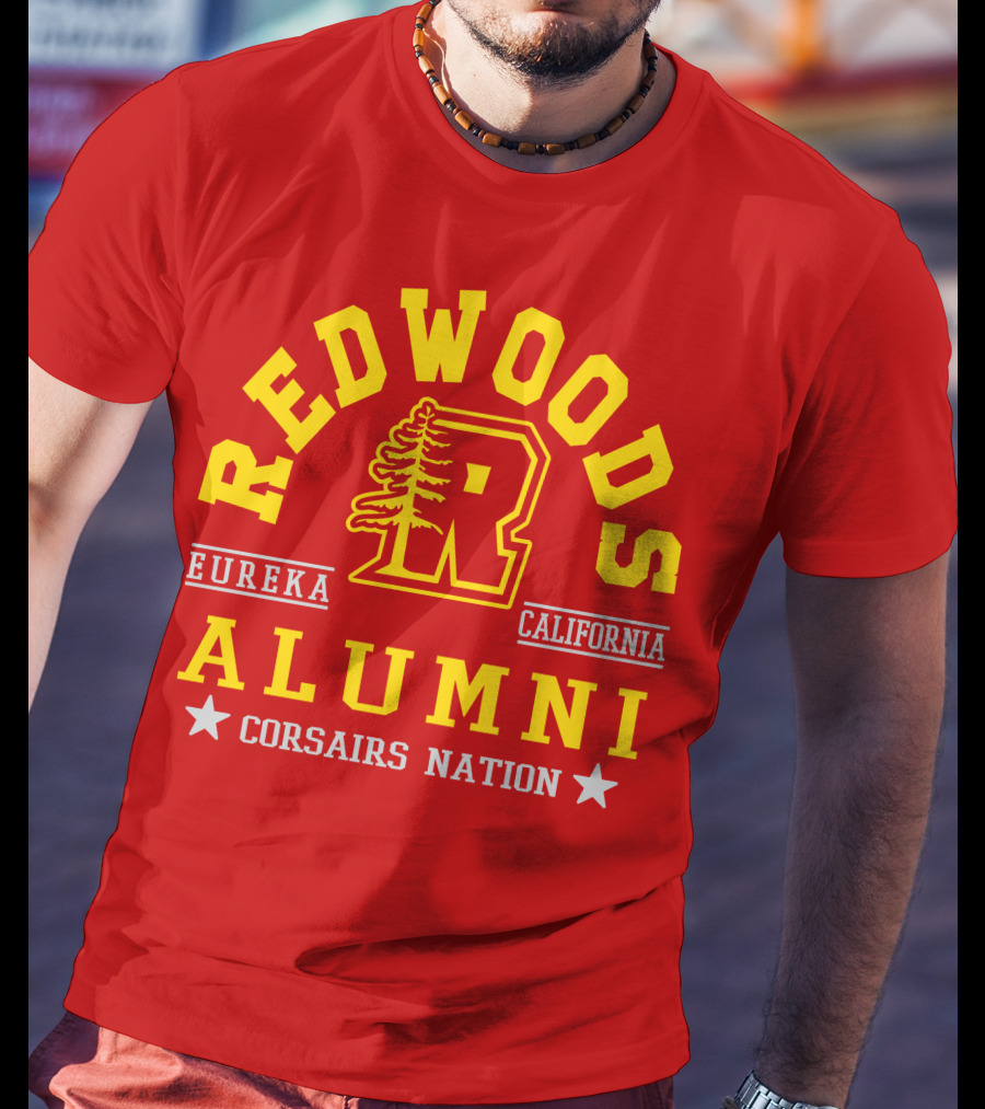 Redwoods Alumni Eureka California Corsairs Nation T-Shirt