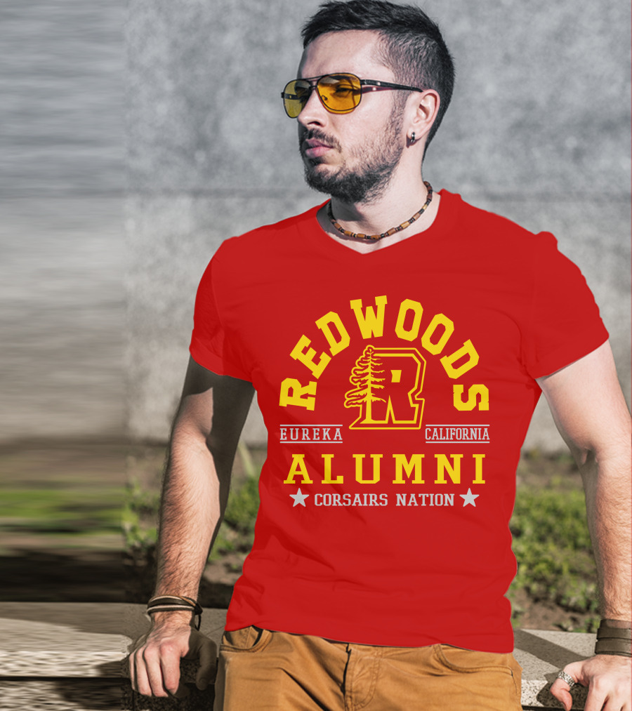 Redwoods Alumni Eureka California Corsairs Nation T-Shirt