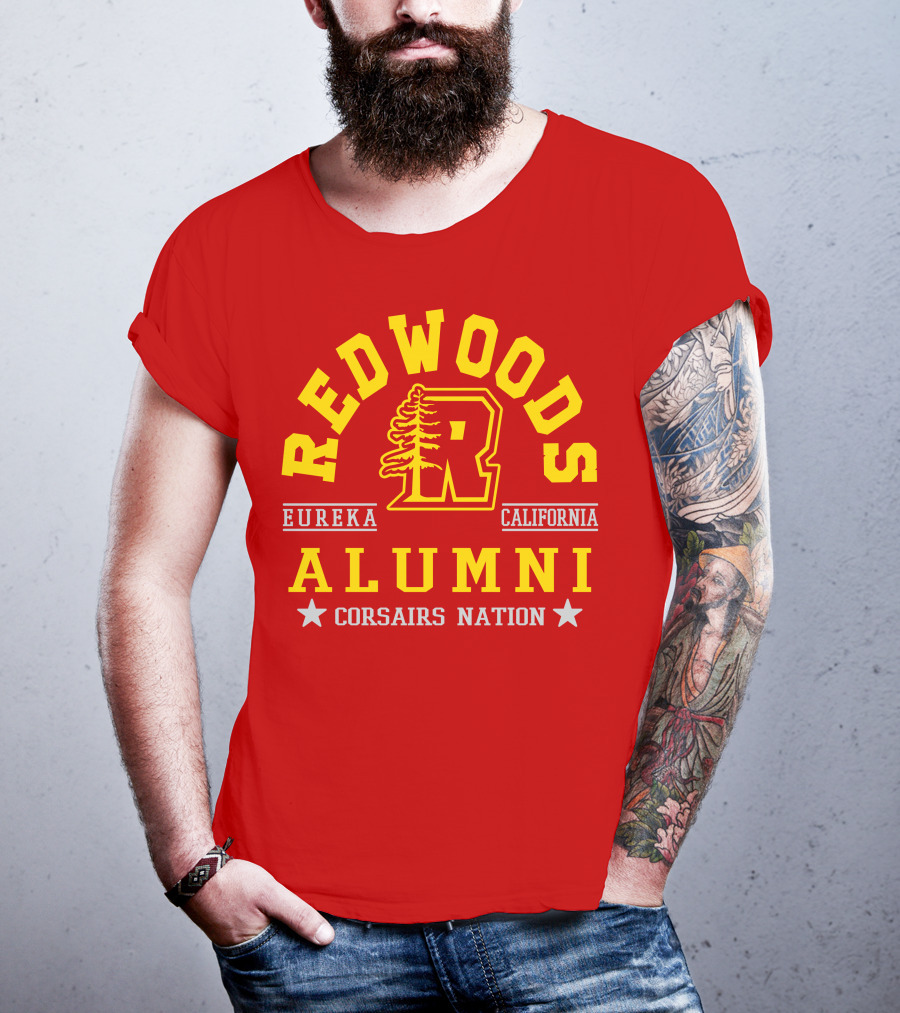 Redwoods Alumni Eureka California Corsairs Nation T-Shirt