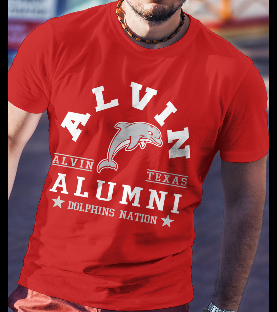 Alvin Texas Alumni Dolphins Nation T-Shirt