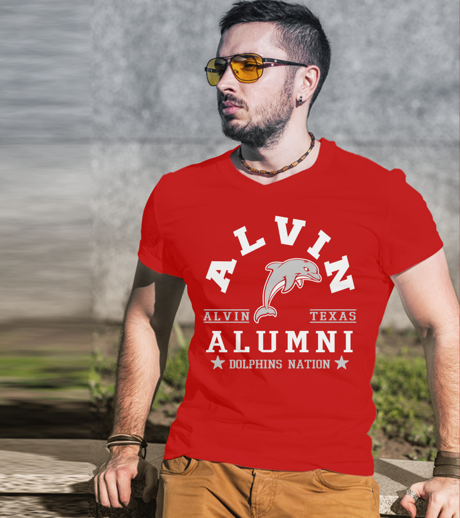 Alvin Texas Alumni Dolphins Nation T-Shirt