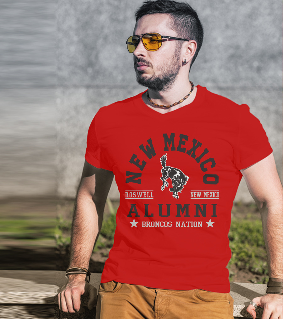 New Mexico Alumni Roswell Broncos Nation T-Shirt