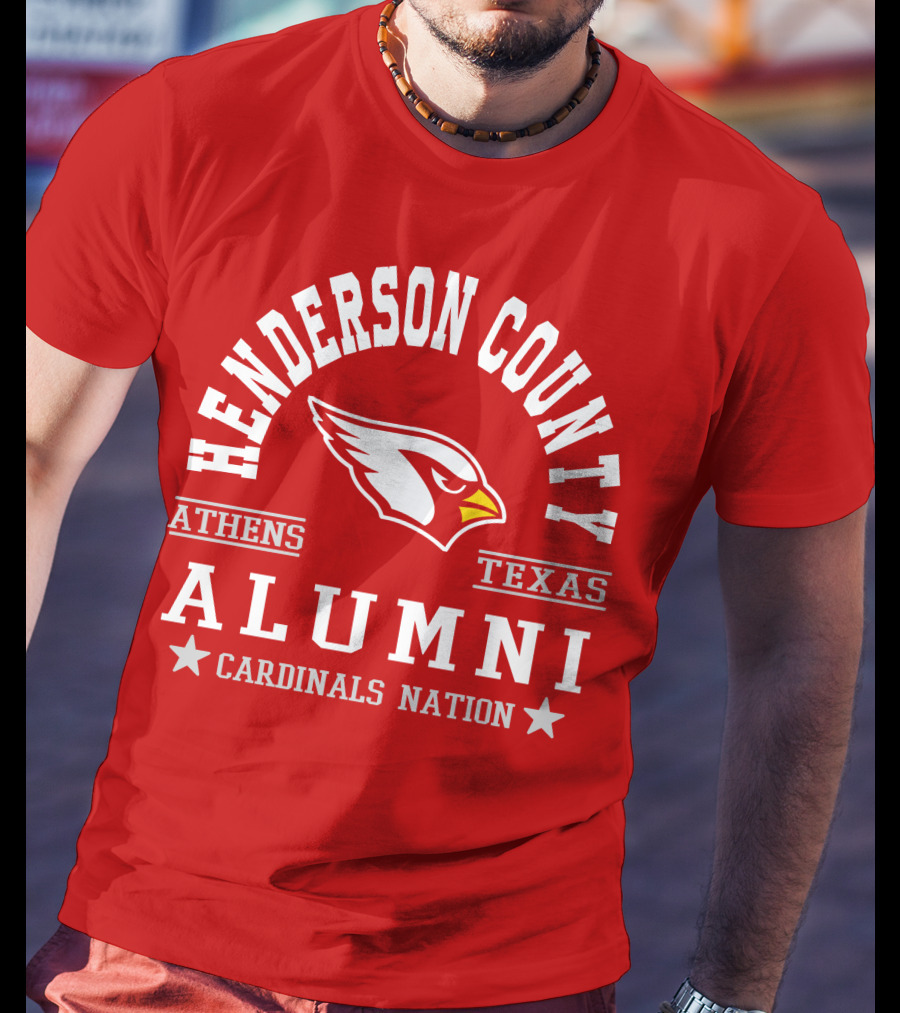 Henderson County Texas Cardinals Alumni Nation T-Shirt