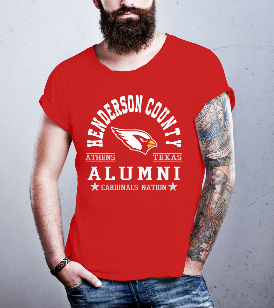 Henderson County Texas Cardinals Alumni Nation T-Shirt