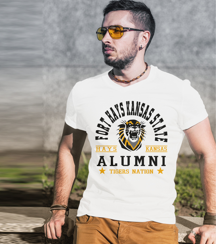 Fort Hays Kansas State Alumni Tigers Nation Hays Kansas T-Shirt