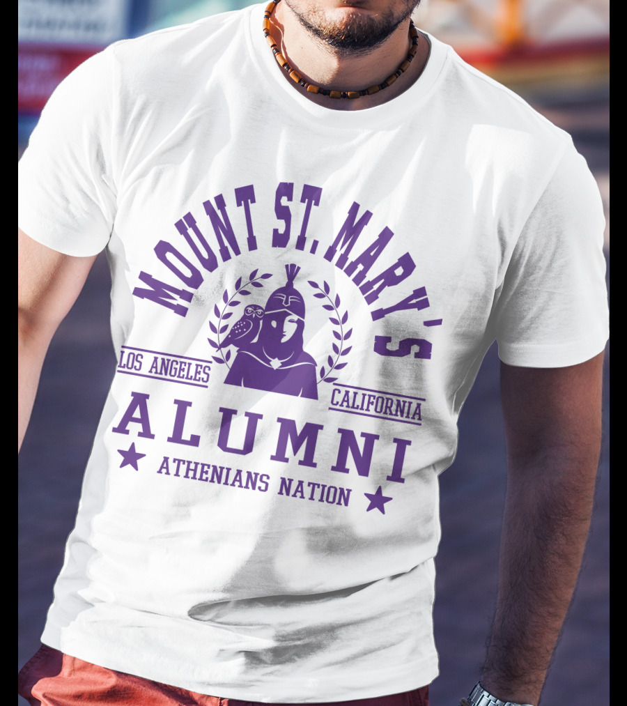 Mount St. Mary's Alumni Athenians Nation Los Angeles California T-Shirt