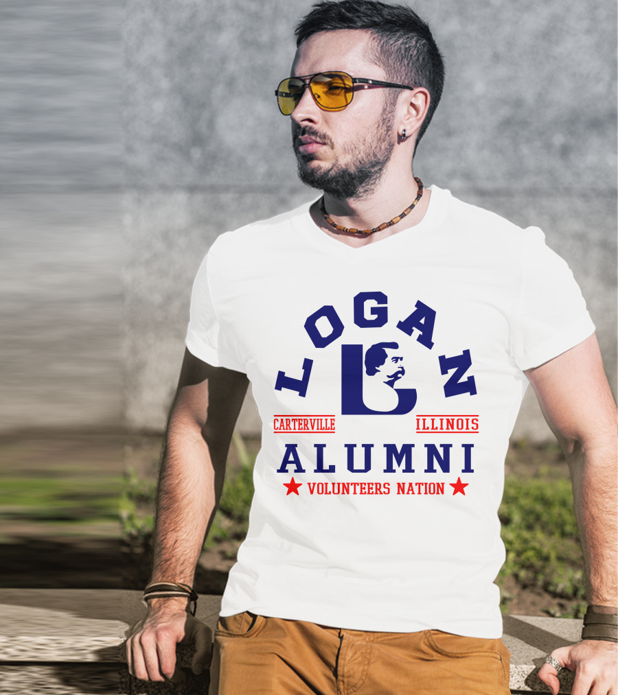 Logan Alumni Carterville Illinois Volunteers Nation T-Shirt