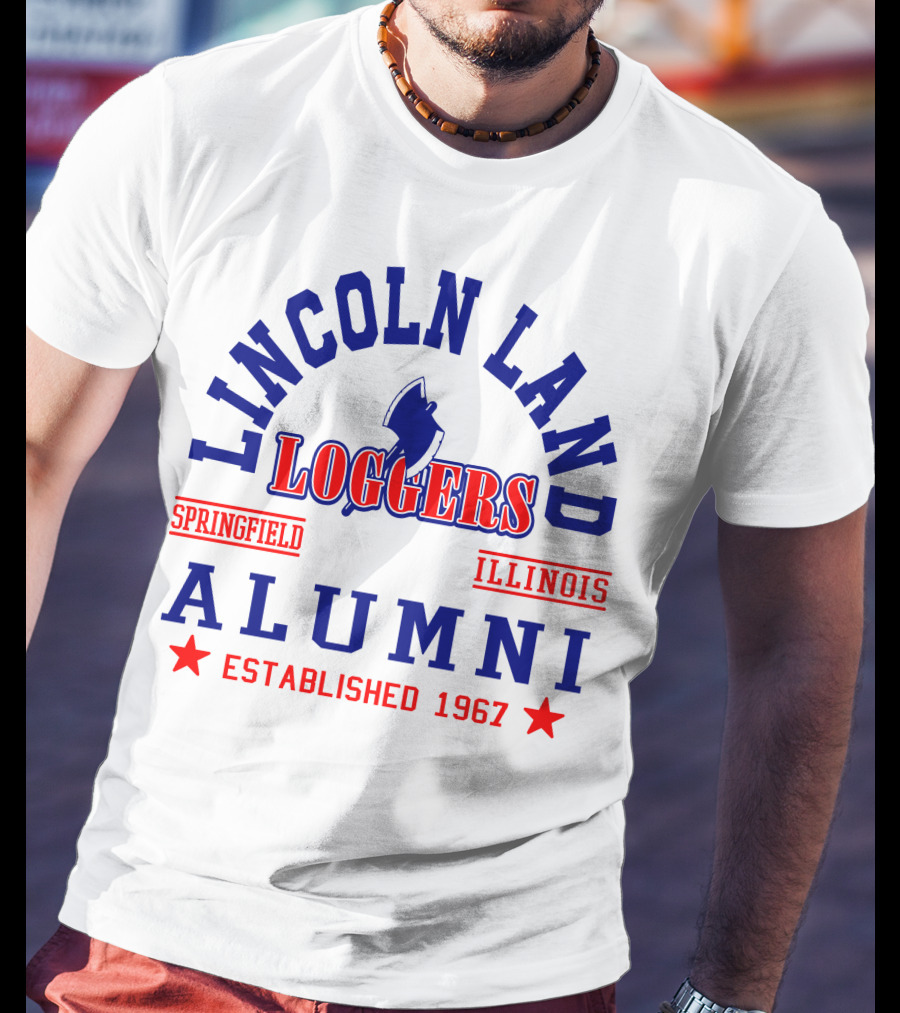 Lincoln Land Loggers Alumni Springfield Illinois Established 1967 T-Shirt