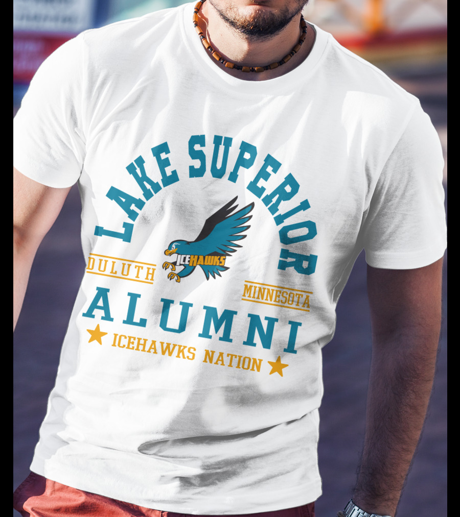 Lake Superior Alumni Duluth Minnesota Icehawks Nation T-Shirt