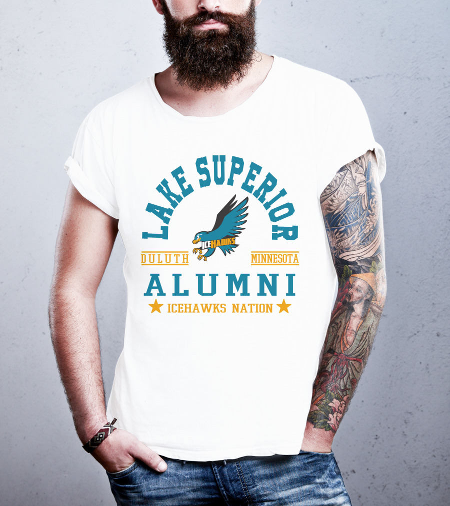 Lake Superior Alumni Duluth Minnesota Icehawks Nation T-Shirt