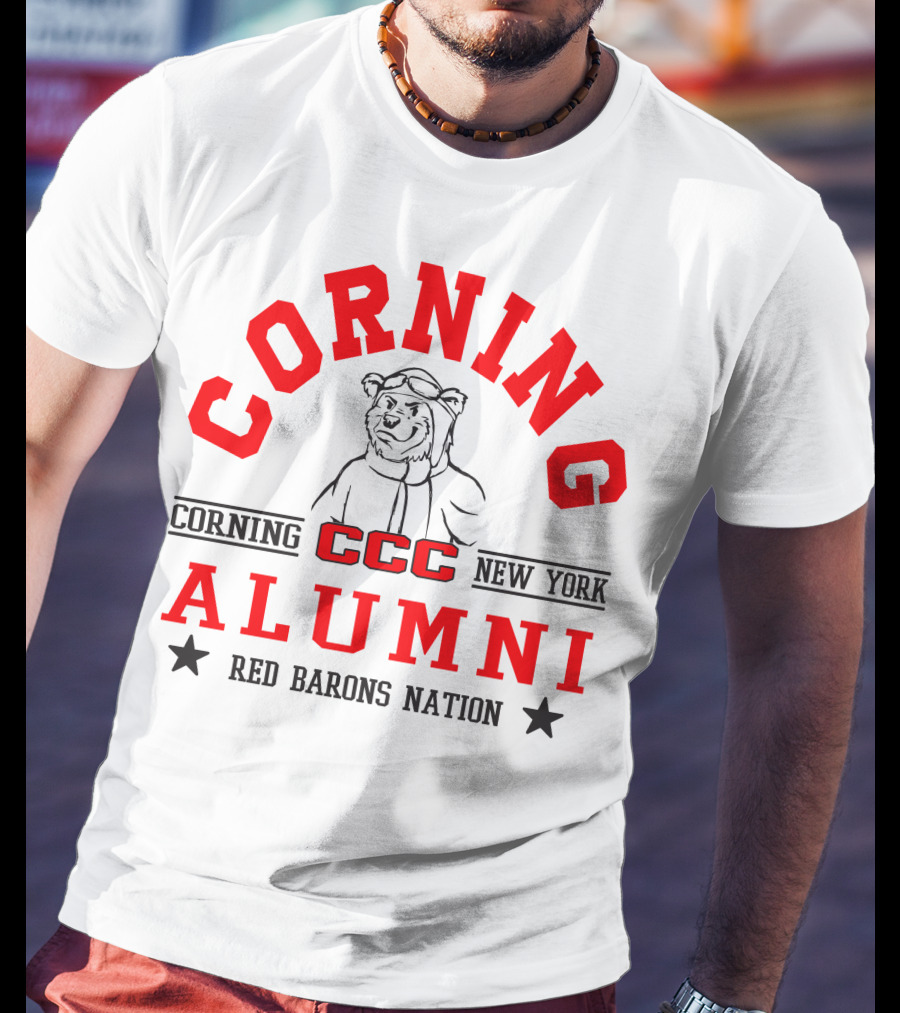 Corning New York CCC Alumni Red Barons Nation T-Shirt