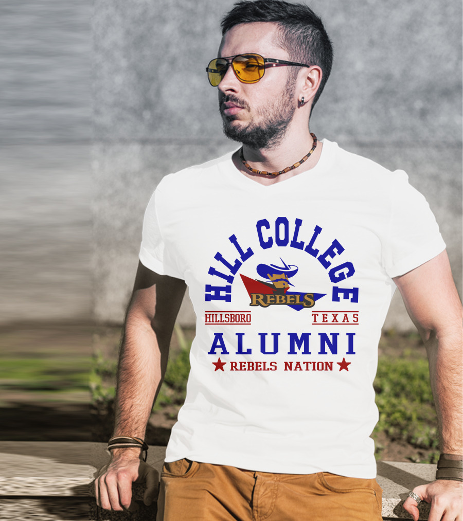 Hill College Alumni Rebels Nation Hillsboro Texas T-Shirt