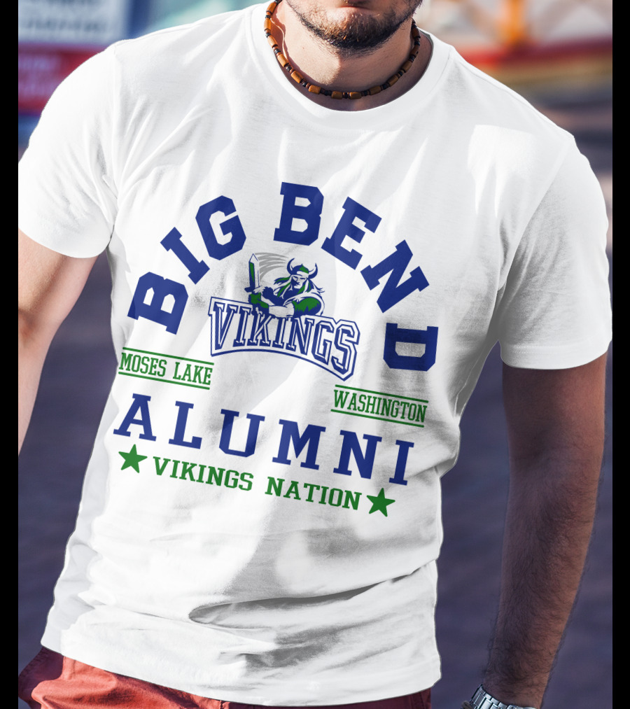 Big Bend Vikings Alumni Moses Lake Washington Vikings Nation T-Shirt