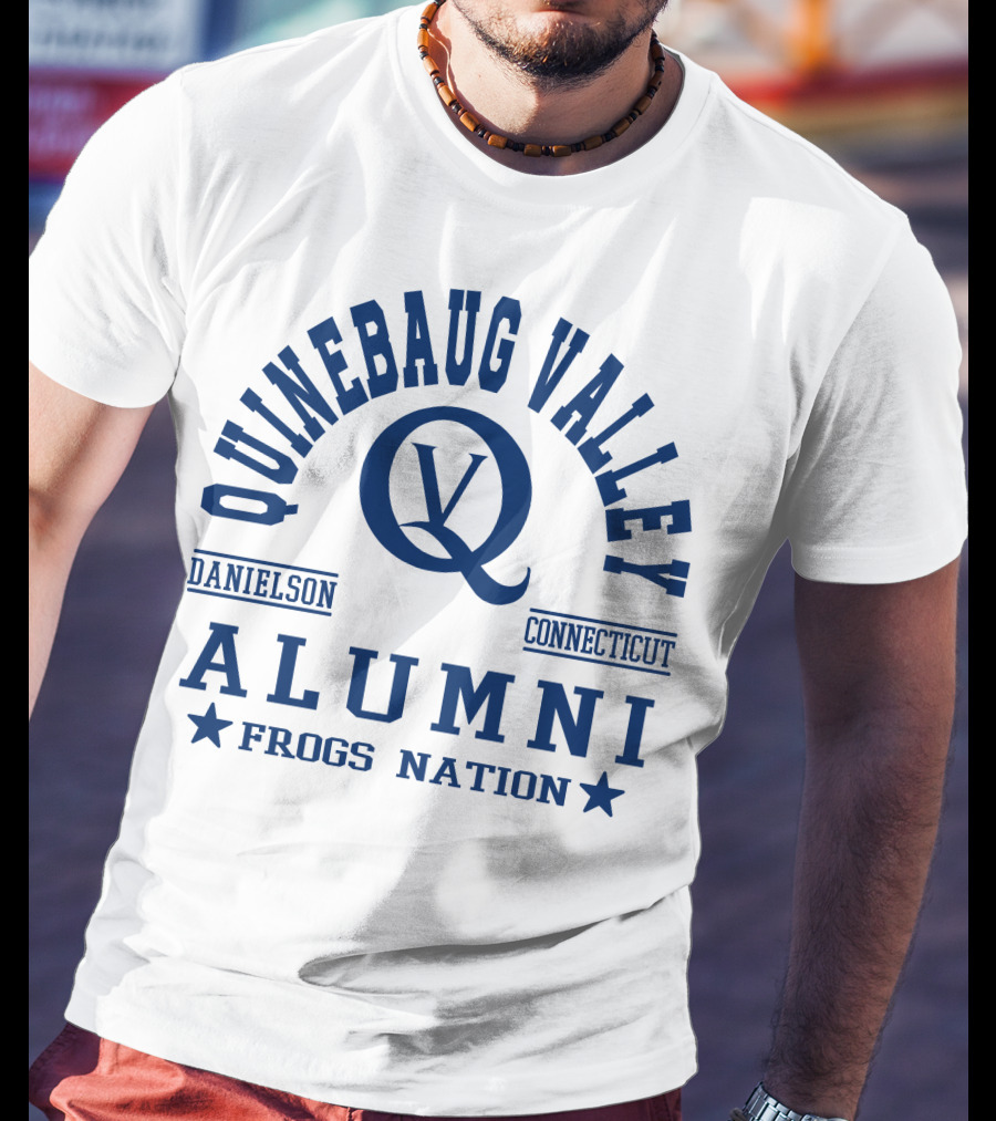 Quinebaug Valley Alumni Danielson Connecticut Frogs Nation T-Shirt