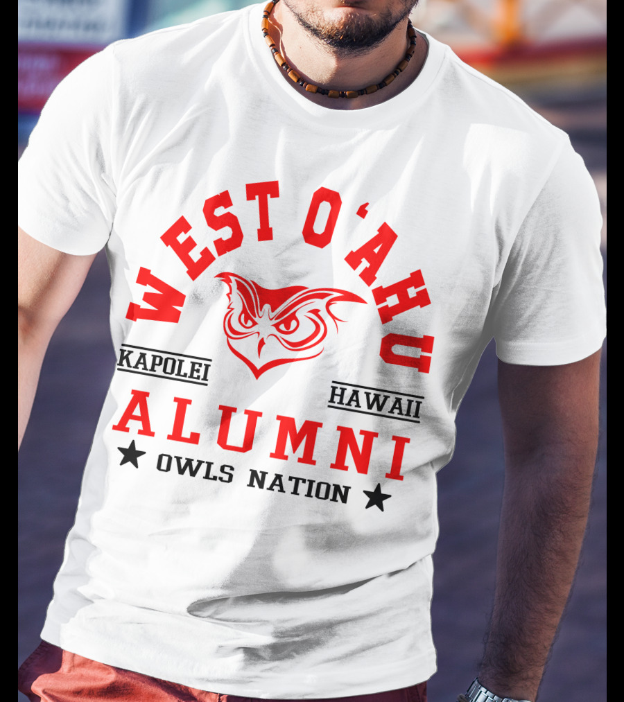 West O'ahu Kapolei Hawaii Alumni Owls Nation T-Shirt