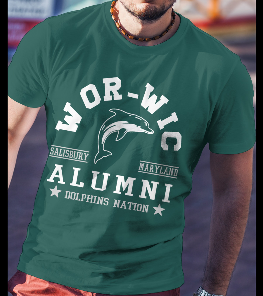 Wor-Wic Alumni Dolphins Nation Salisbury Maryland T-Shirt