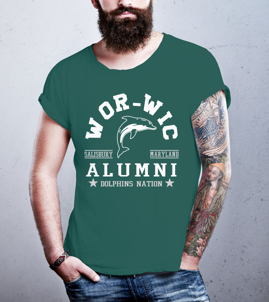 Wor-Wic Alumni Dolphins Nation Salisbury Maryland T-Shirt