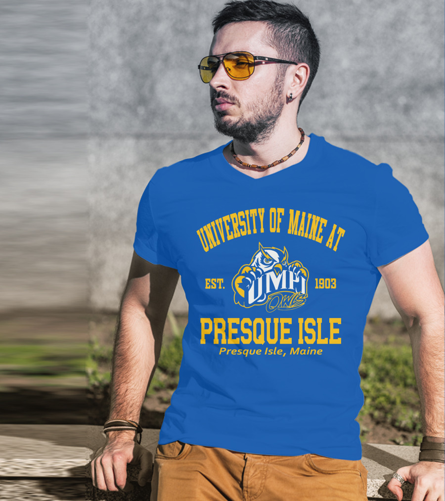 University Of Maine At Presque Isle Owls Est. 1903 Presque Isle Maine T-Shirt