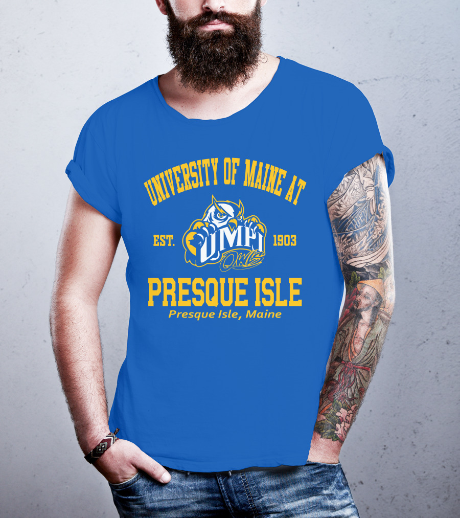 University Of Maine At Presque Isle Owls Est. 1903 Presque Isle Maine T-Shirt