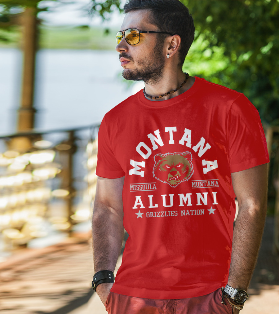 Montana Alumni Missoula Grizzlies Nation Bear T-Shirt
