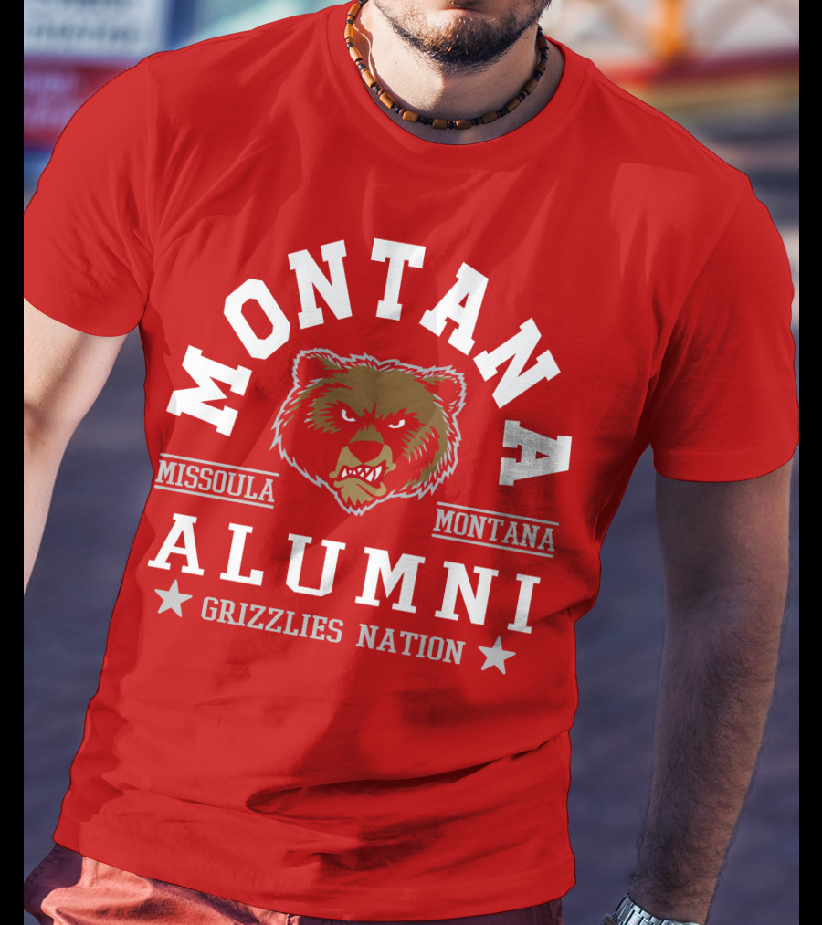 Montana Alumni Missoula Grizzlies Nation Bear T-Shirt