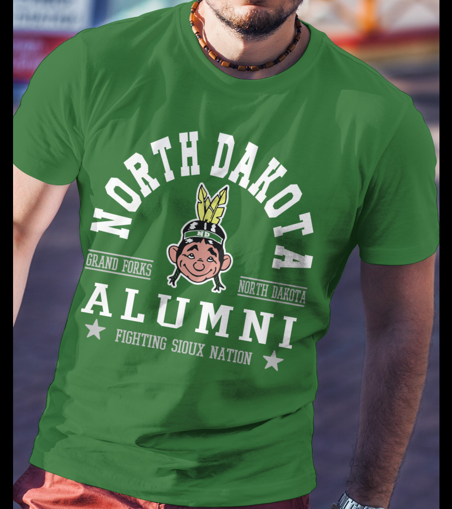 North Dakota Alumni Fighting Sioux Nation Grand Forks T-Shirt