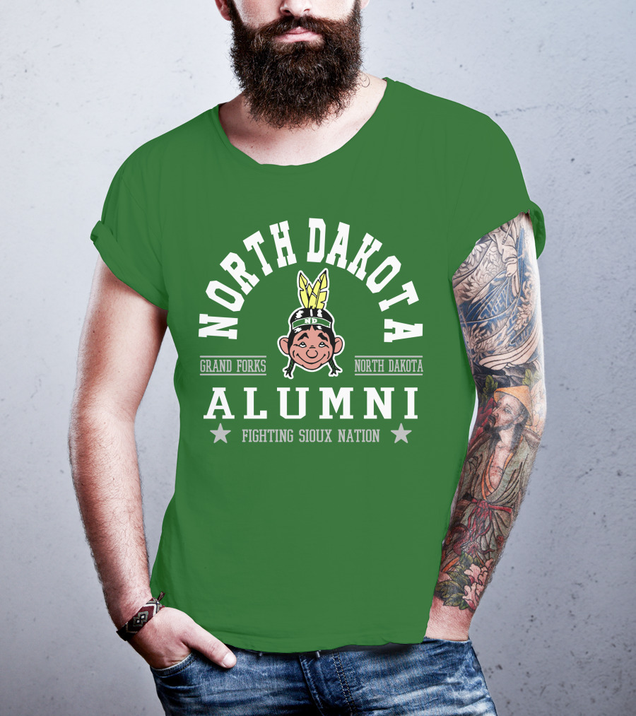 North Dakota Alumni Fighting Sioux Nation Grand Forks T-Shirt