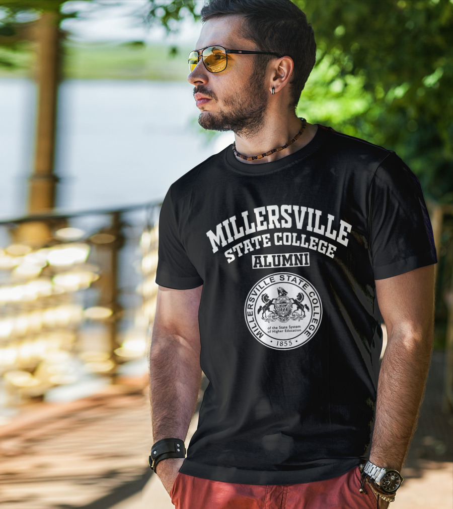 Millersville State College Alumni Seal 1855 Pennsylvania State System Of Higher Education T-Shirt