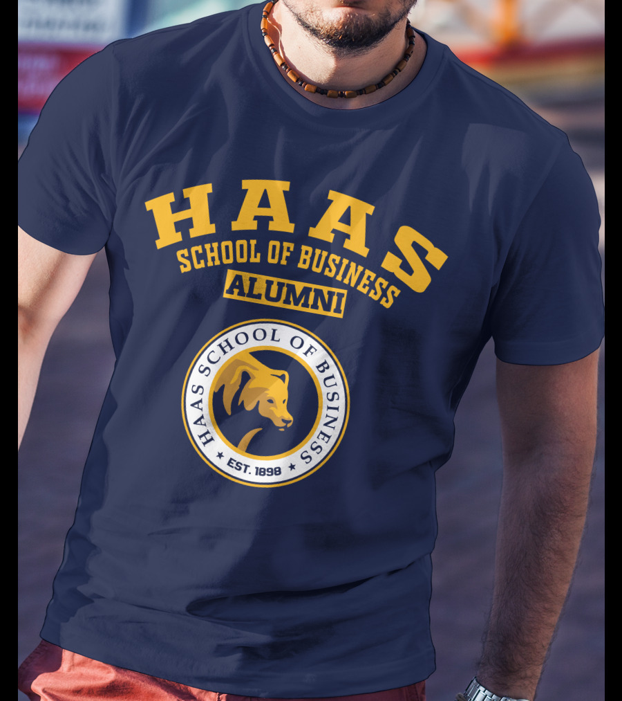 Haas School Of Business Alumni Est. 1898 Bear Emblem T-Shirt