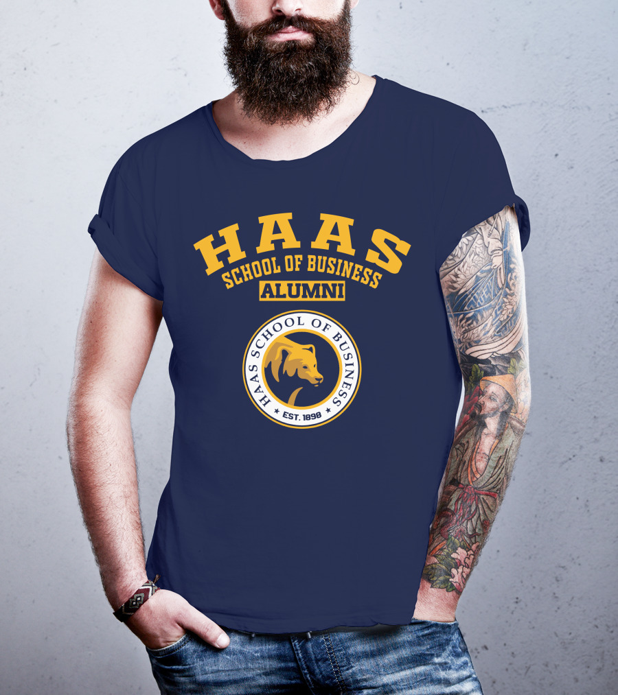 Haas School Of Business Alumni Est. 1898 Bear Emblem T-Shirt