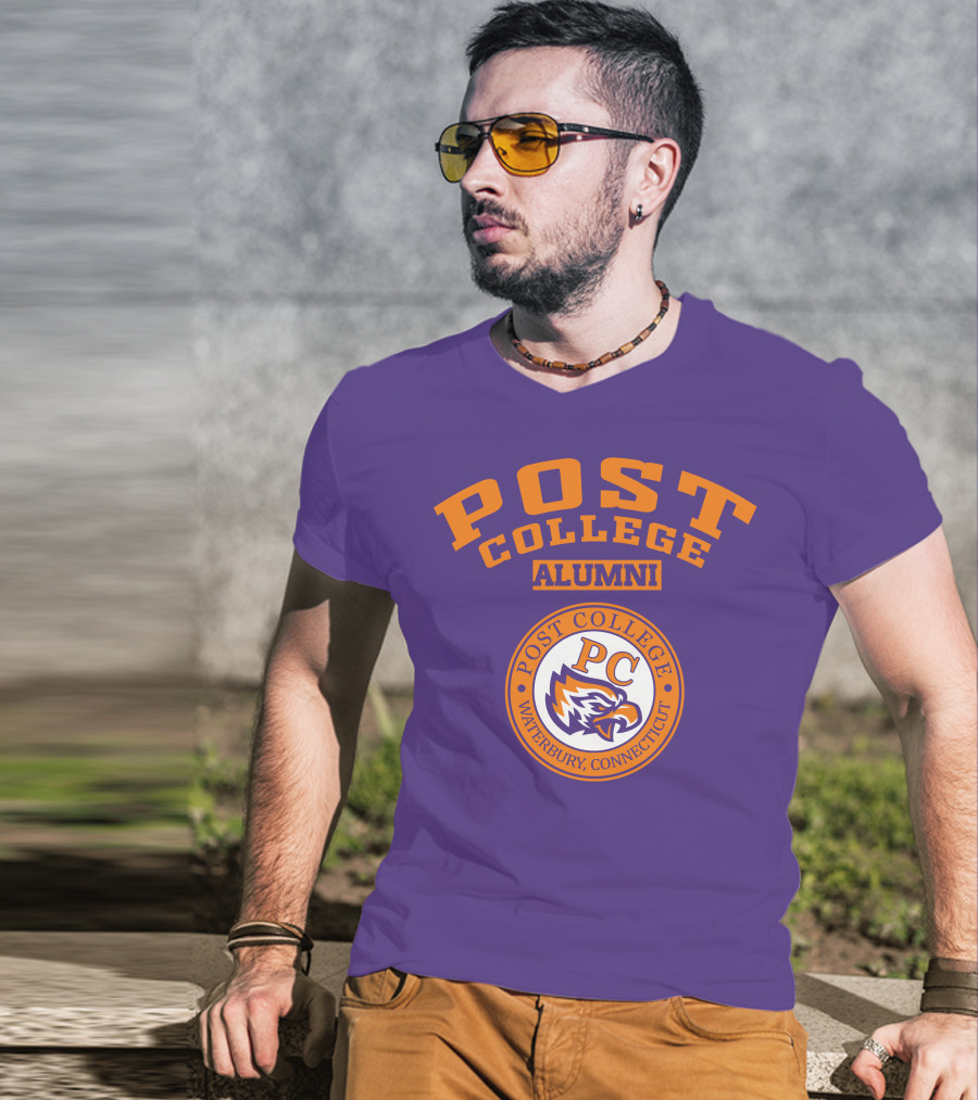 Post College Alumni Pc Waterbury Connecticut Eagle T-Shirt