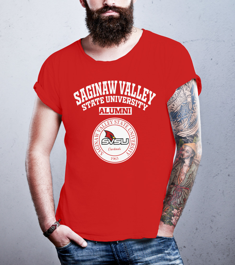 Saginaw Valley State University Alumni SVSU Cardinals 1963 T-Shirt