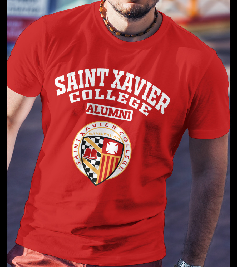 Saint Xavier College Alumni Crest Via Veritas Vita T-Shirt