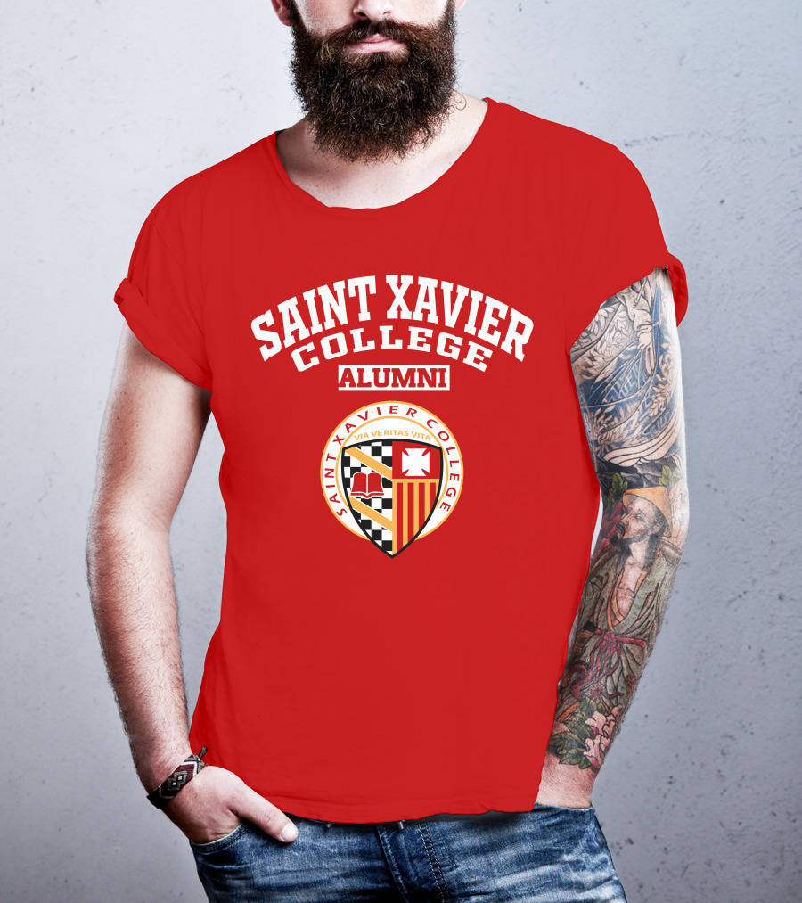 Saint Xavier College Alumni Crest Via Veritas Vita T-Shirt