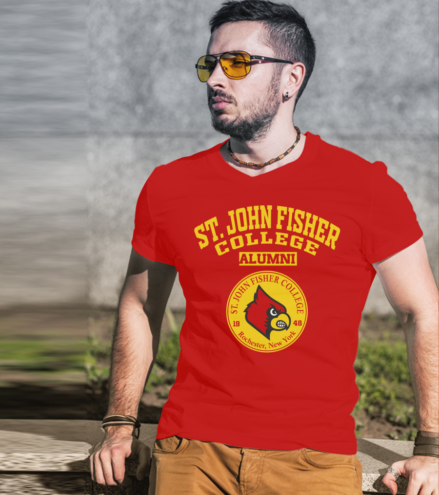 St. John Fisher College Alumni Cardinal Logo Rochester New York 1948 T-Shirt
