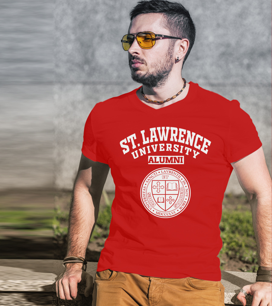 St. Lawrence University Alumni Seal Universitas Sancti Laurentii In Novo Eborio Fides Et Veritas MDCCCLVI T-Shirt