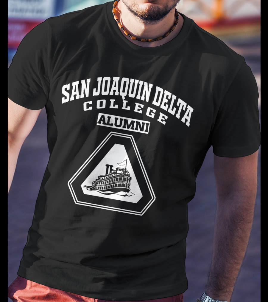 San Joaquin Delta College Alumni Steamboat Emblem T-Shirt