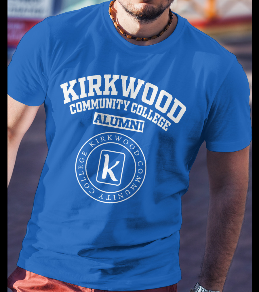 Kirkwood Community College Alumni K Blue Circle T-Shirt