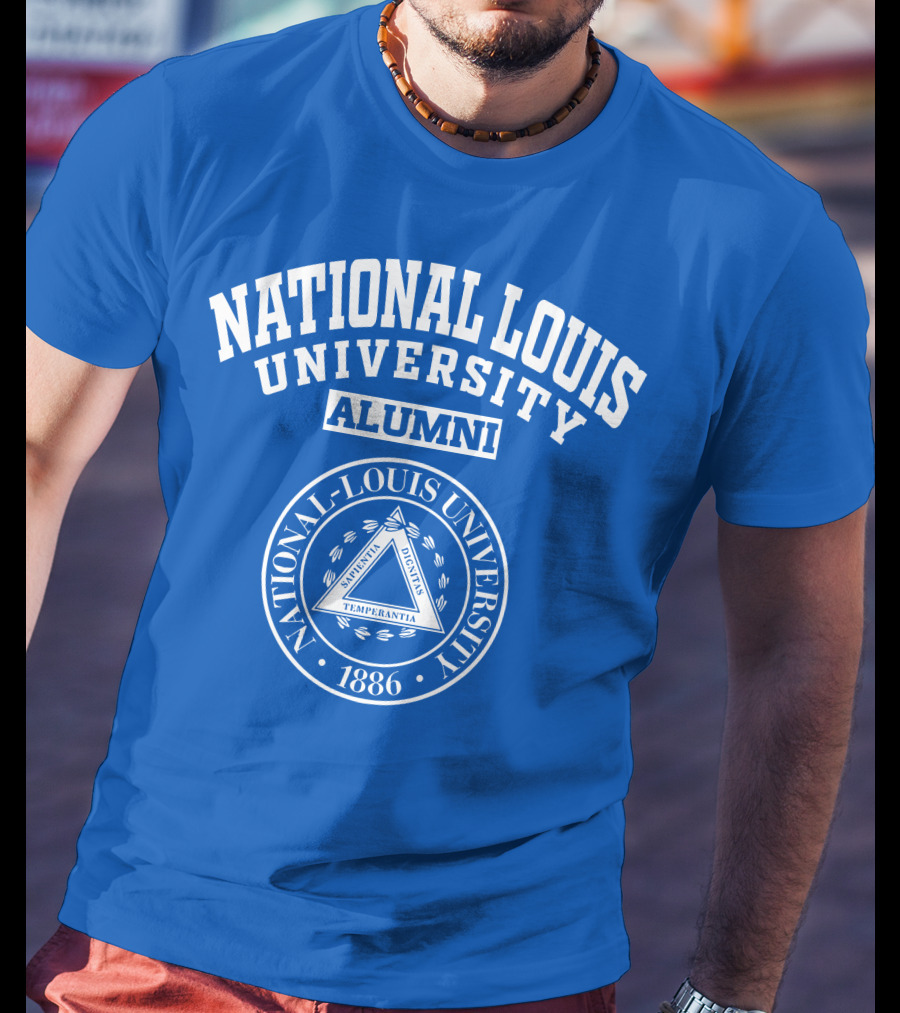 National Louis University Alumni Seal 1886 Temperantia T-Shirt