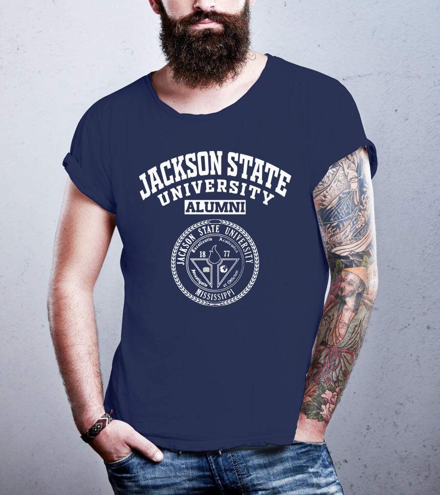 Jackson State University Alumni Mississippi 1877 Excellence Audire Est Optimum T-Shirt
