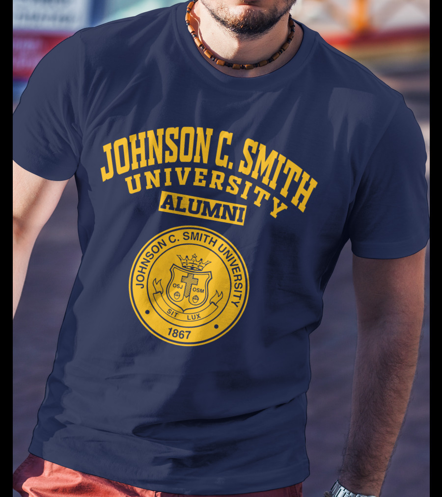 Johnson C Smith University Alumni 1867 Seal Sit Lux T-Shirt