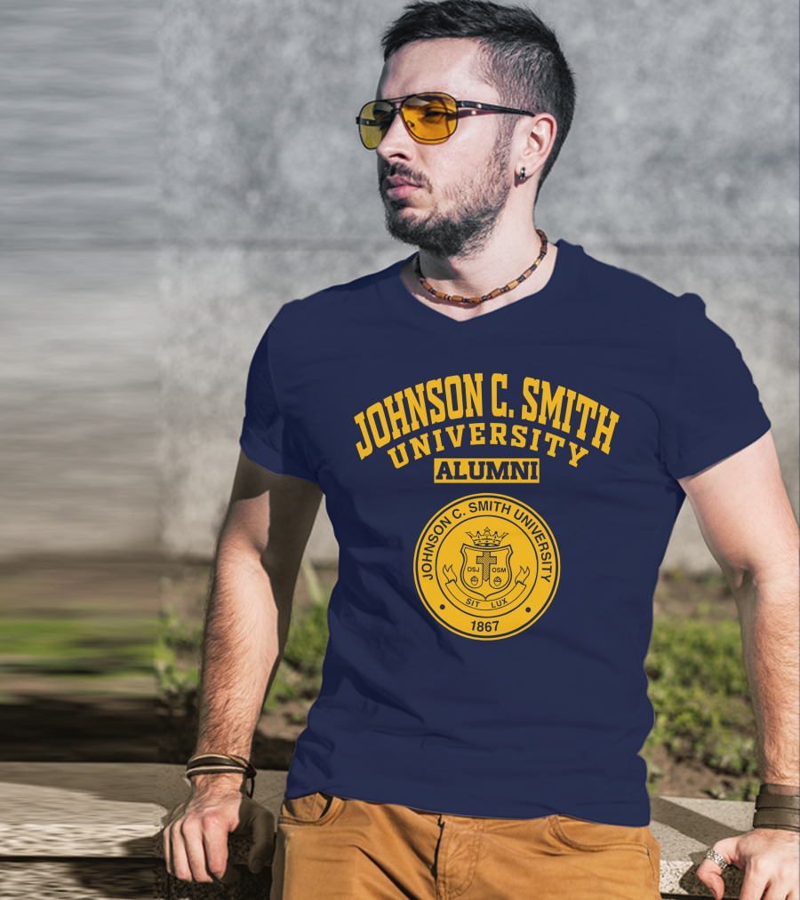 Johnson C Smith University Alumni 1867 Seal Sit Lux T-Shirt