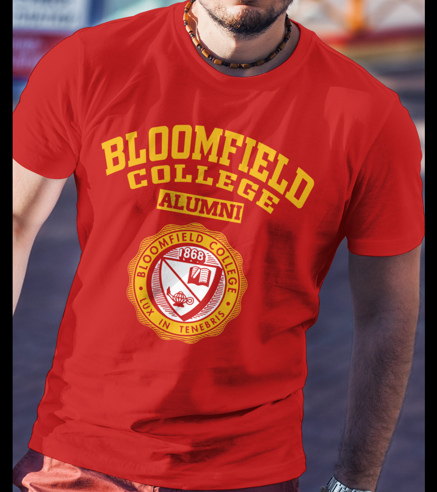 Bloomfield College Alumni 1868 Lux In Tenebris Emblem T-Shirt