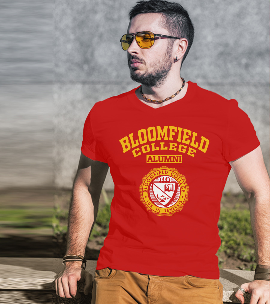 Bloomfield College Alumni 1868 Lux In Tenebris Emblem T-Shirt