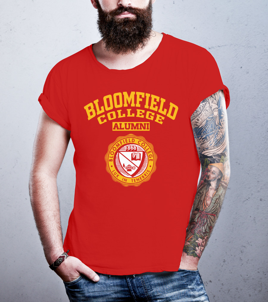 Bloomfield College Alumni 1868 Lux In Tenebris Emblem T-Shirt