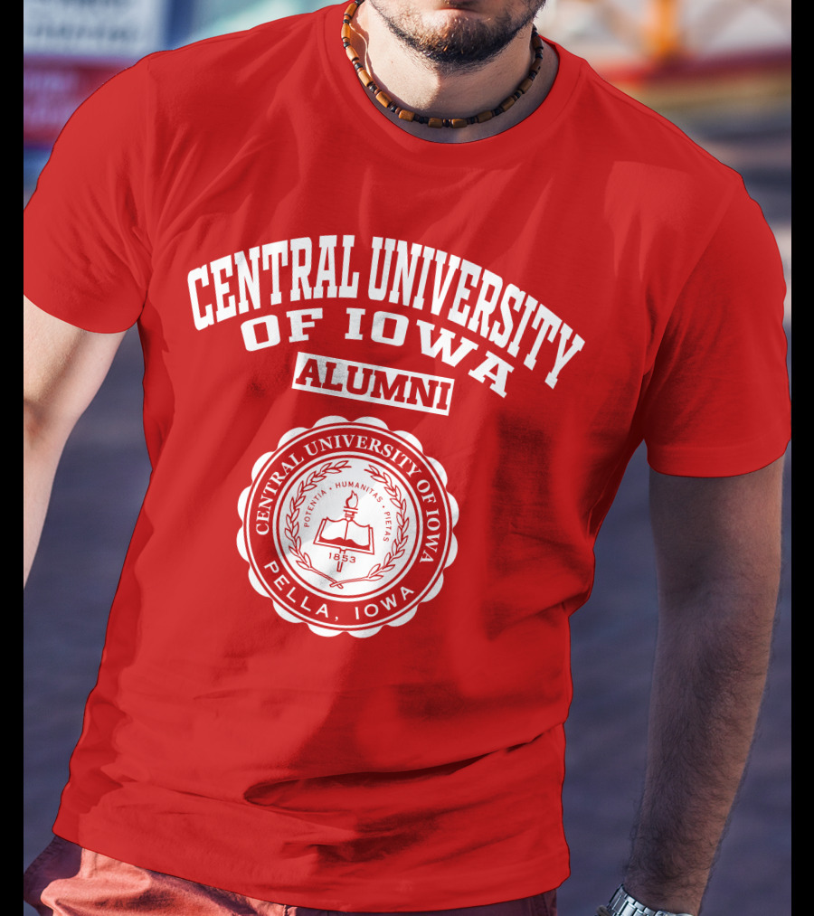 Central University Of Iowa Alumni Pella Seal 1853 T-Shirt