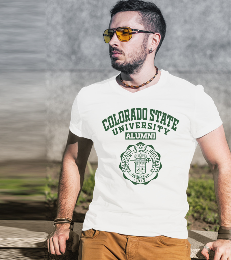 Colorado State University Alumni Seal 1870 Emblem T-Shirt