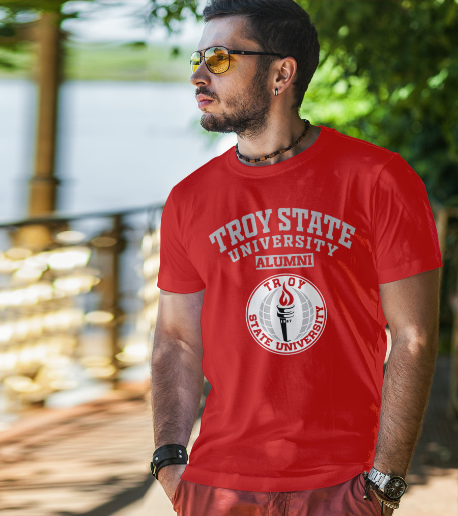 Troy State University Alumni 1887 Torch T-Shirt
