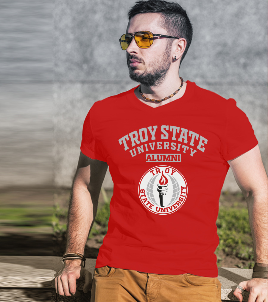 Troy State University Alumni 1887 Torch T-Shirt