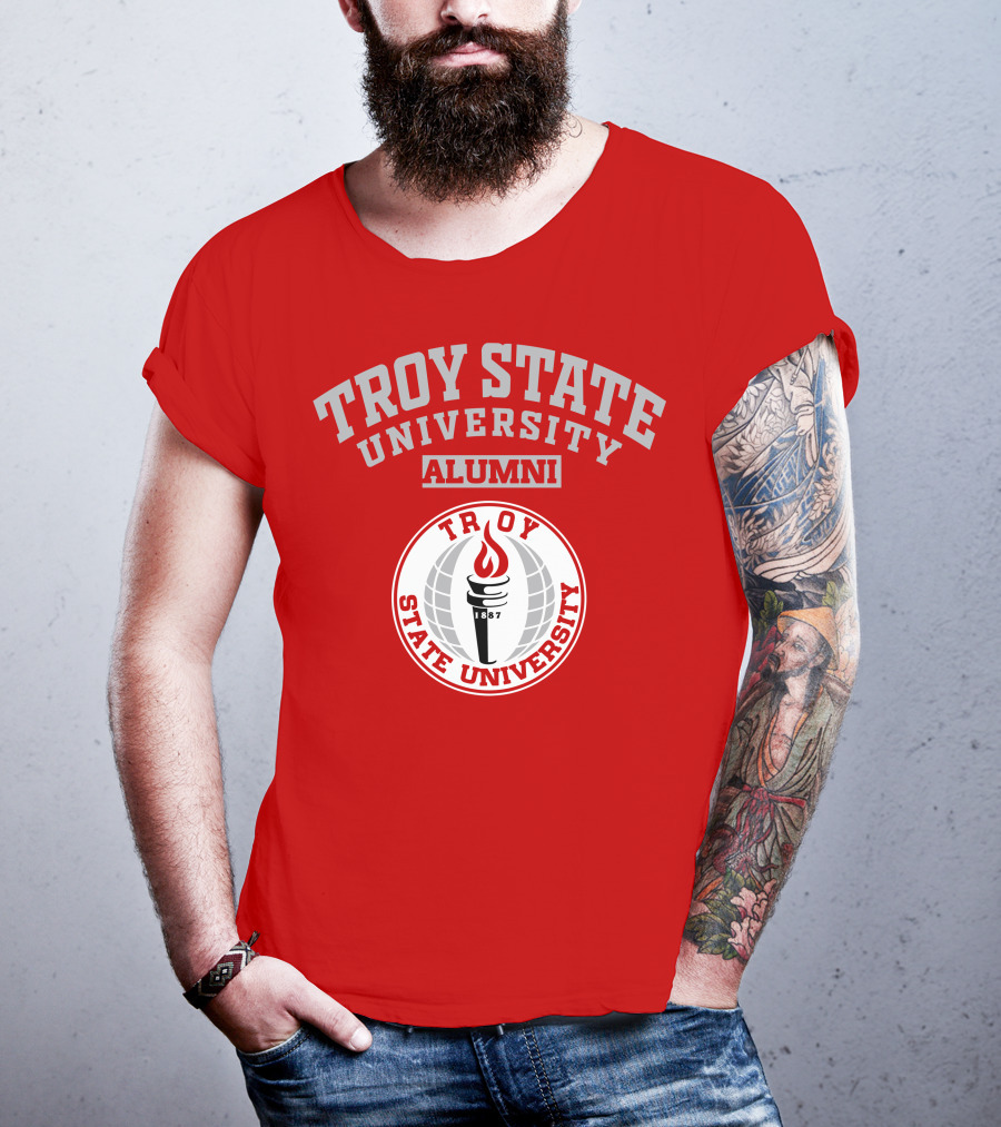 Troy State University Alumni 1887 Torch T-Shirt